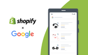 How APIs are used in partnership between Google and Shopify