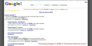 Unveiling Google in 1998: A Trip Down Memory Lane